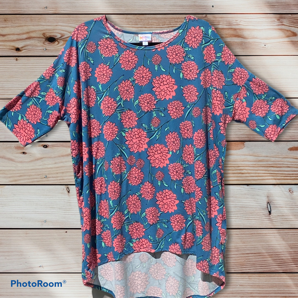 LuLaRoe XL Irma High Low Floral Top